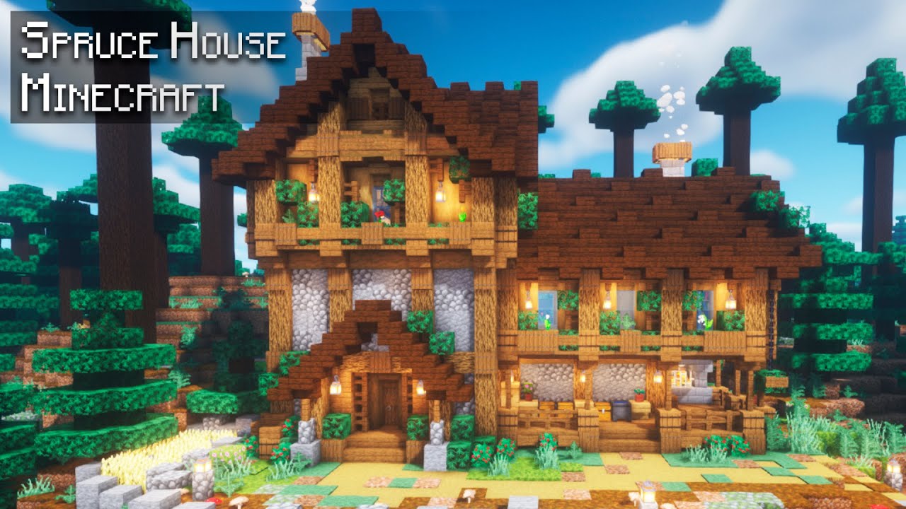 minecraft spurce house