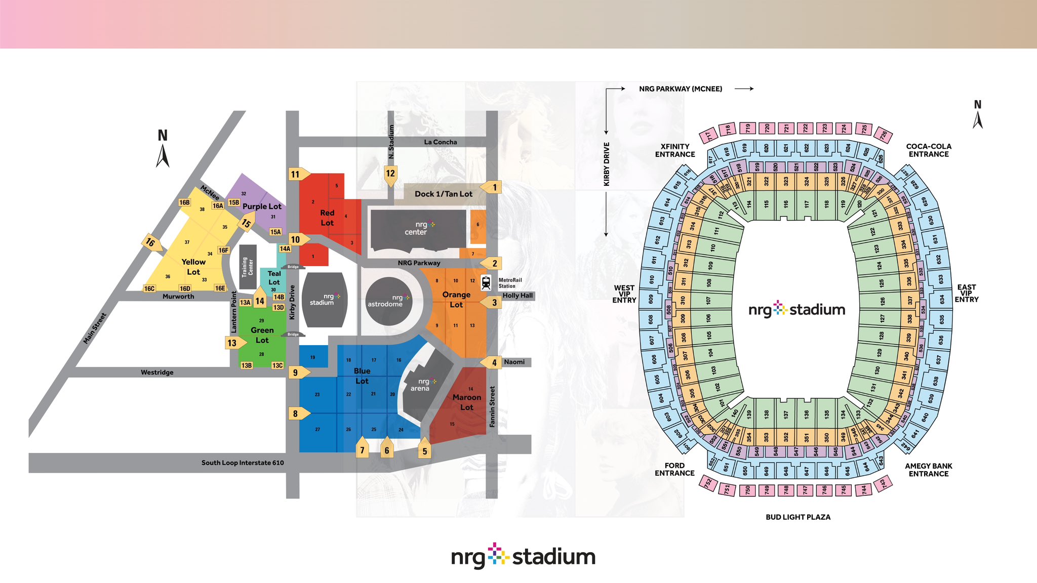 nrg stadium uber drop off