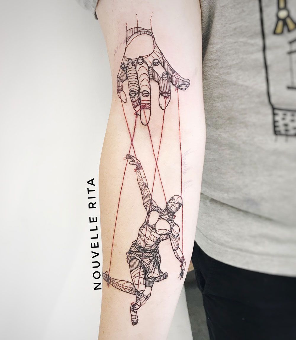 marionette puppet tattoo