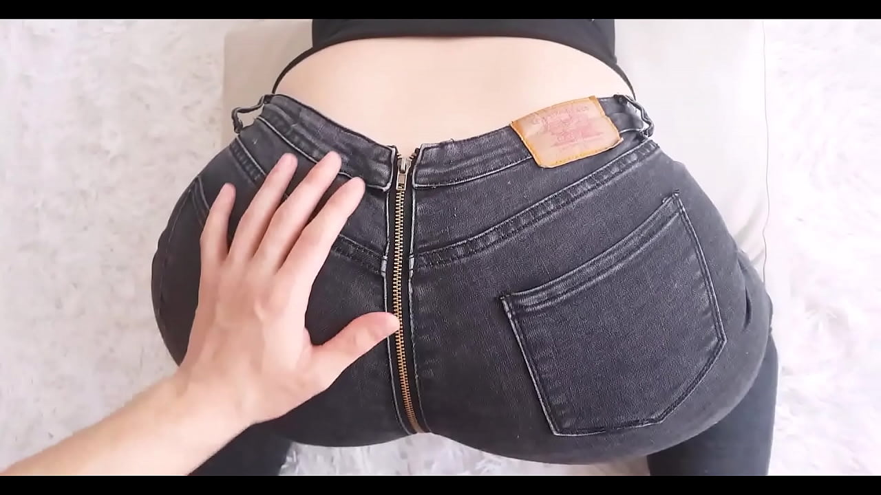 back zipper jeans porn