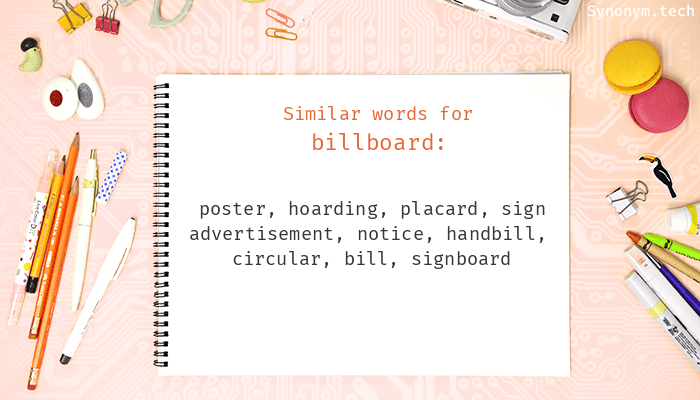 billboard synonym