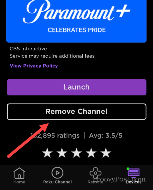 how to delete channels on roku