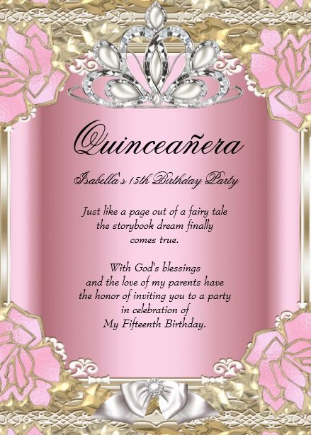 birthday card for quinceanera