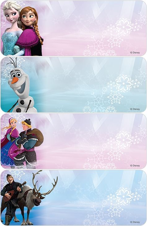 frozen background name tag