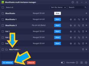 bluestacks multi instance manager