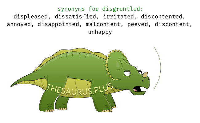 disgruntled thesaurus