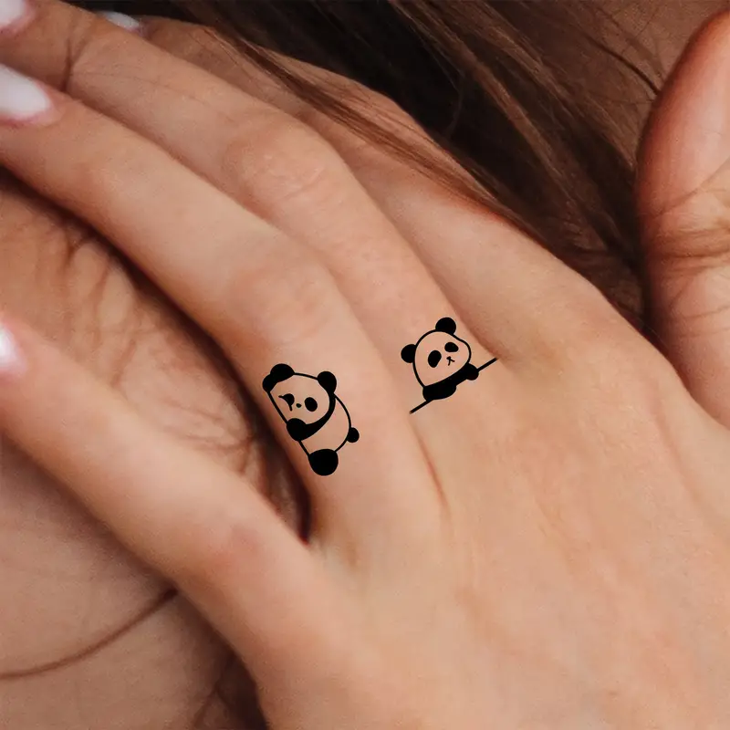 cute panda tattoo