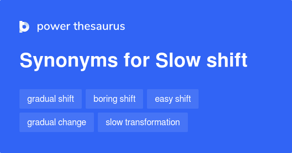 gradually thesaurus