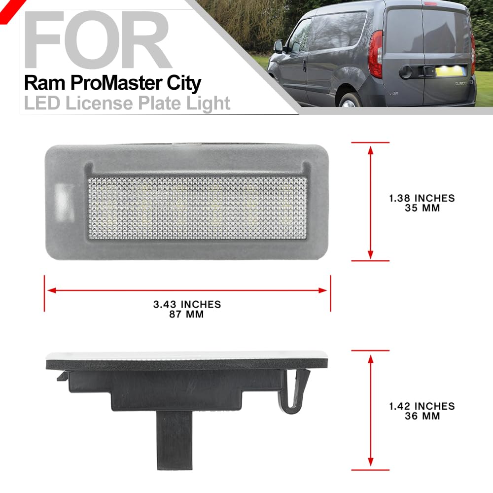 ram promaster license plate light replacement