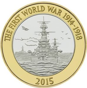 two pound coin 2015 first world war