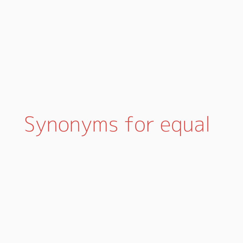 synonym equal