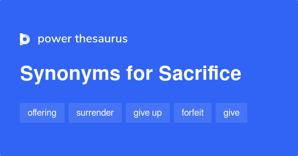 sacrifice synonym