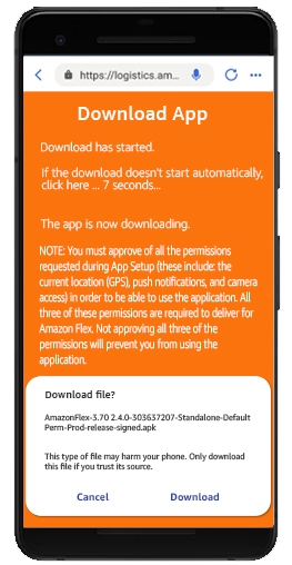 amazon flex app download android