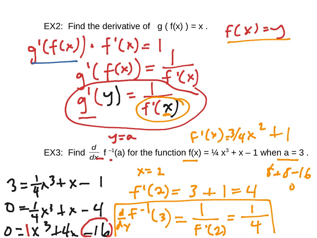 inverse functions calc