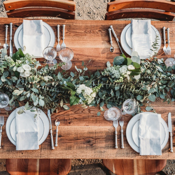 greenery garland wedding