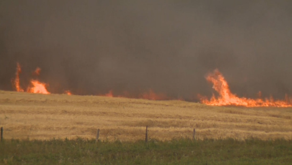 grass fire calgary today