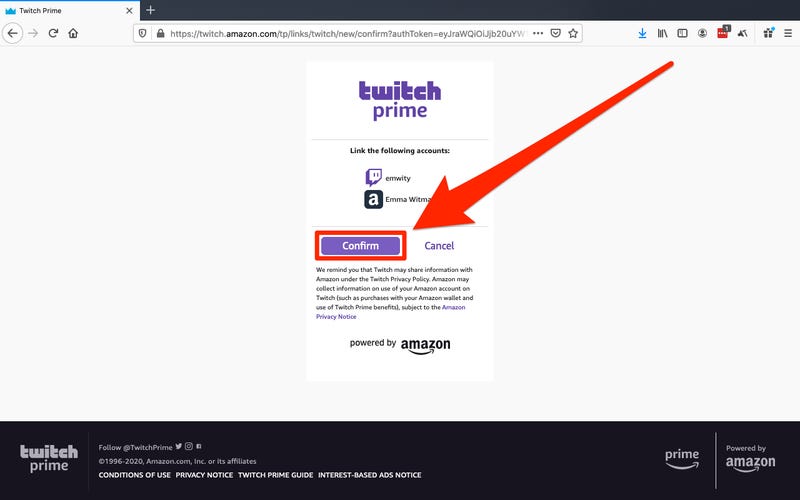 connect twitch to amazon