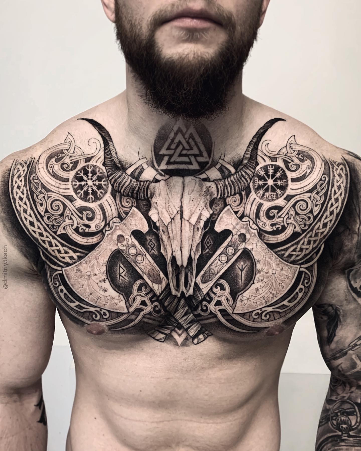 tattoo on chest man