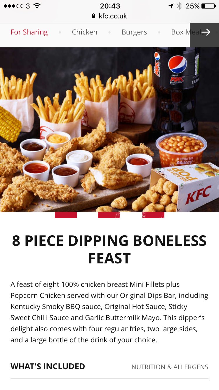 8 piece dipping boneless feast