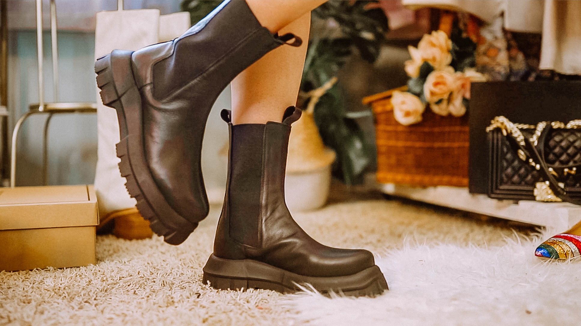 bottega lug boots