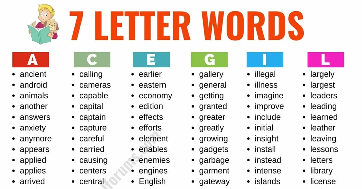 seven-letter word using