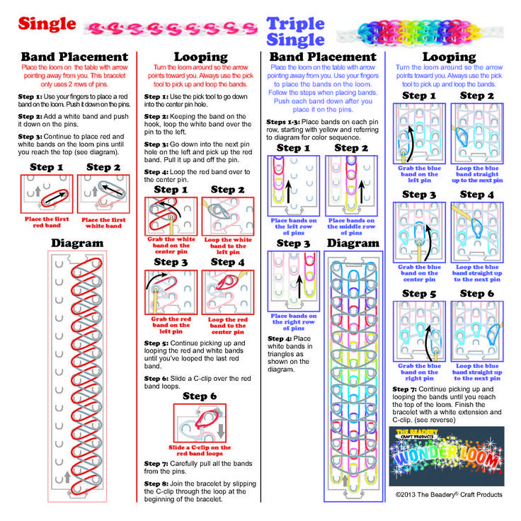 rainbow loom instructions pdf