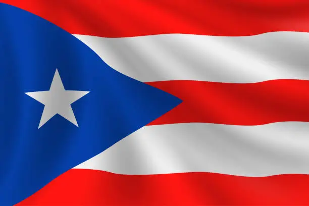 bandera puerto rico vector