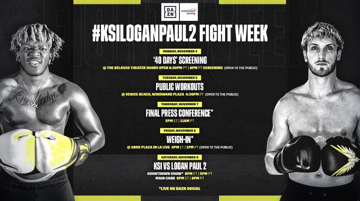 dazn schedule boxing