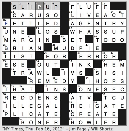 most awkward and ungainly crossword clue