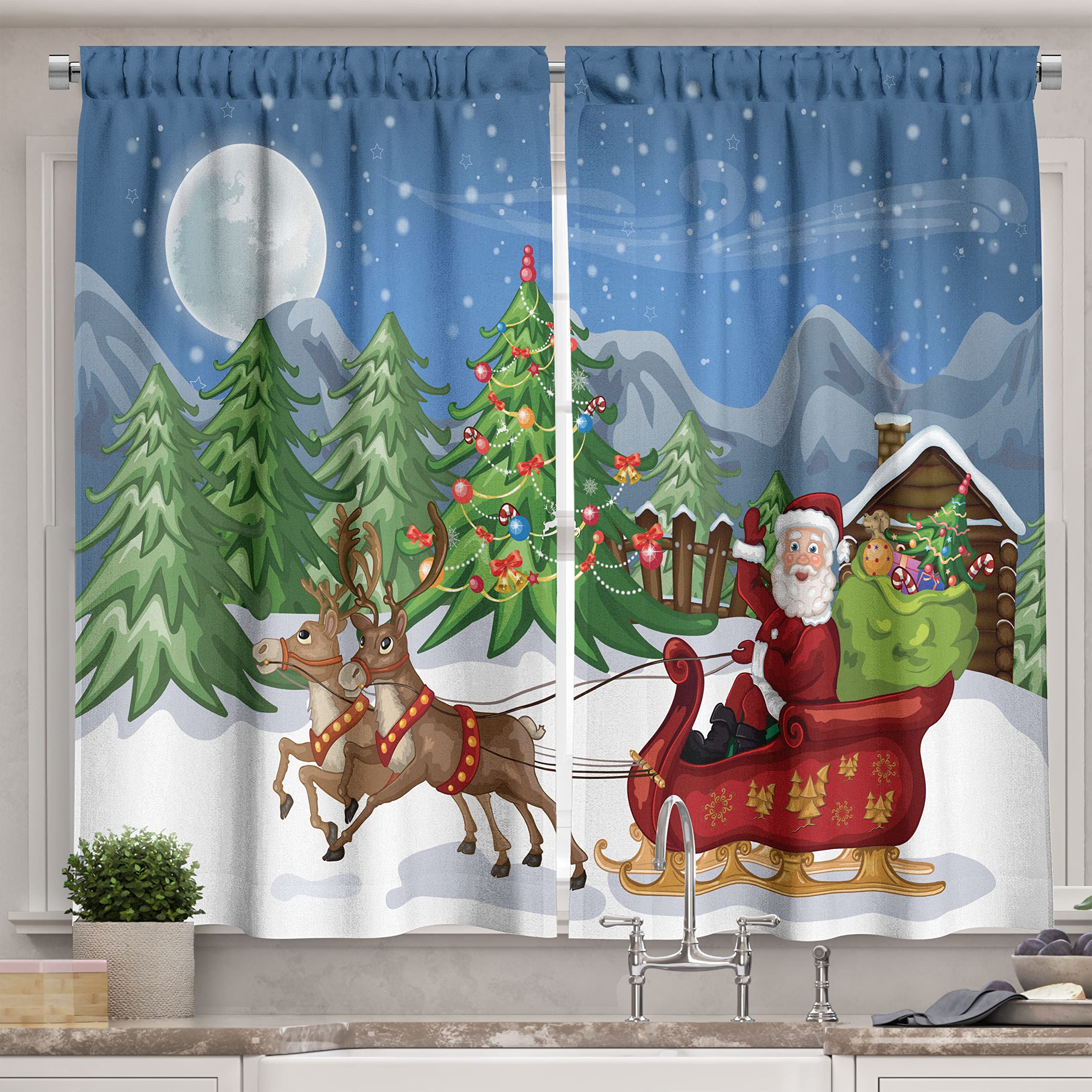 christmas cafe curtains