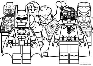 superheroes colouring in