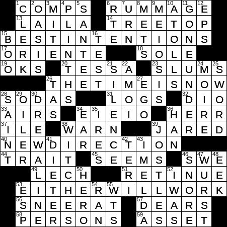 ordained minister crossword clue 6 letters