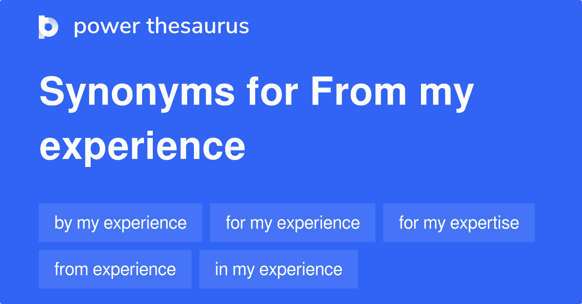 synonyms experience