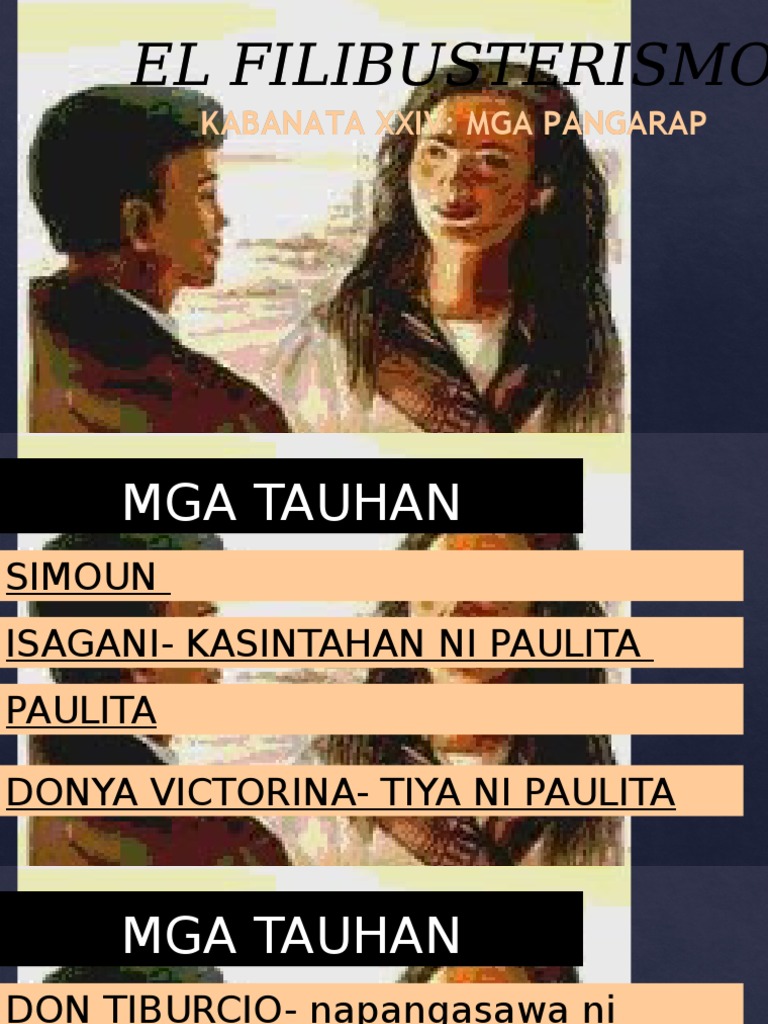 el filibusterismo kabanata 24 tauhan