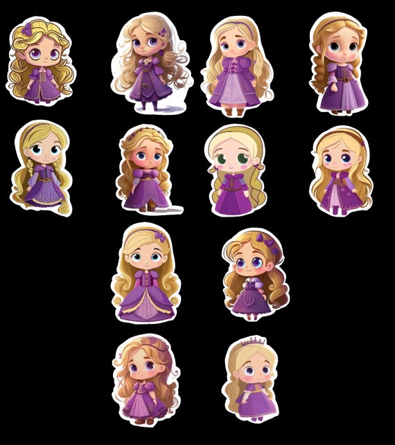 stickers de rapunzel