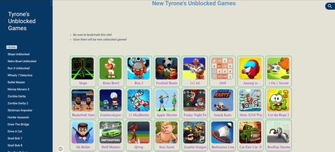 tyrones new unblocked games