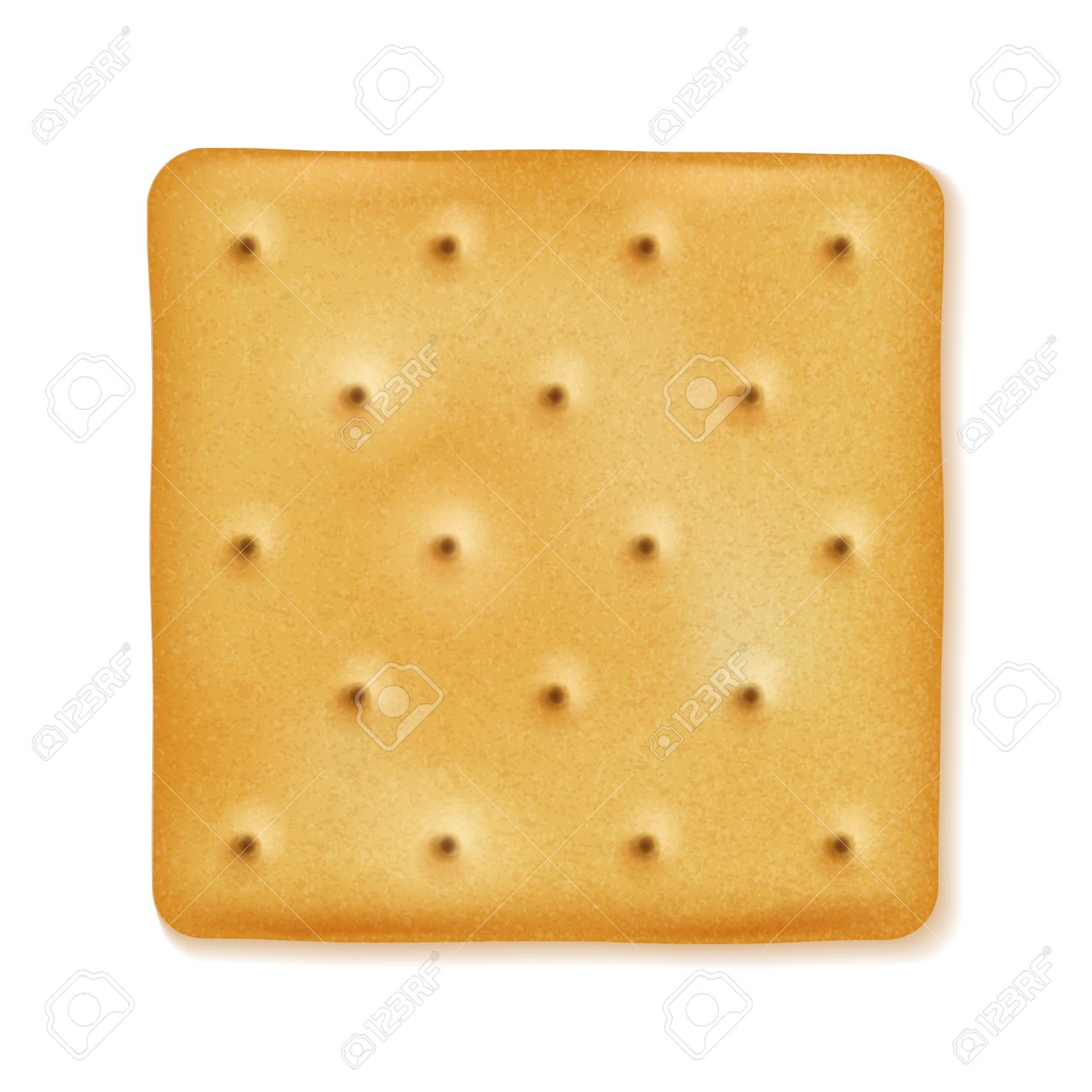 square biscuit clipart