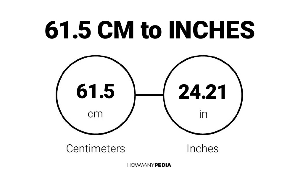 61.5cm to inches