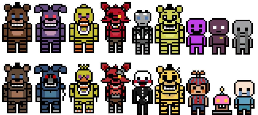 fnaf pixelated