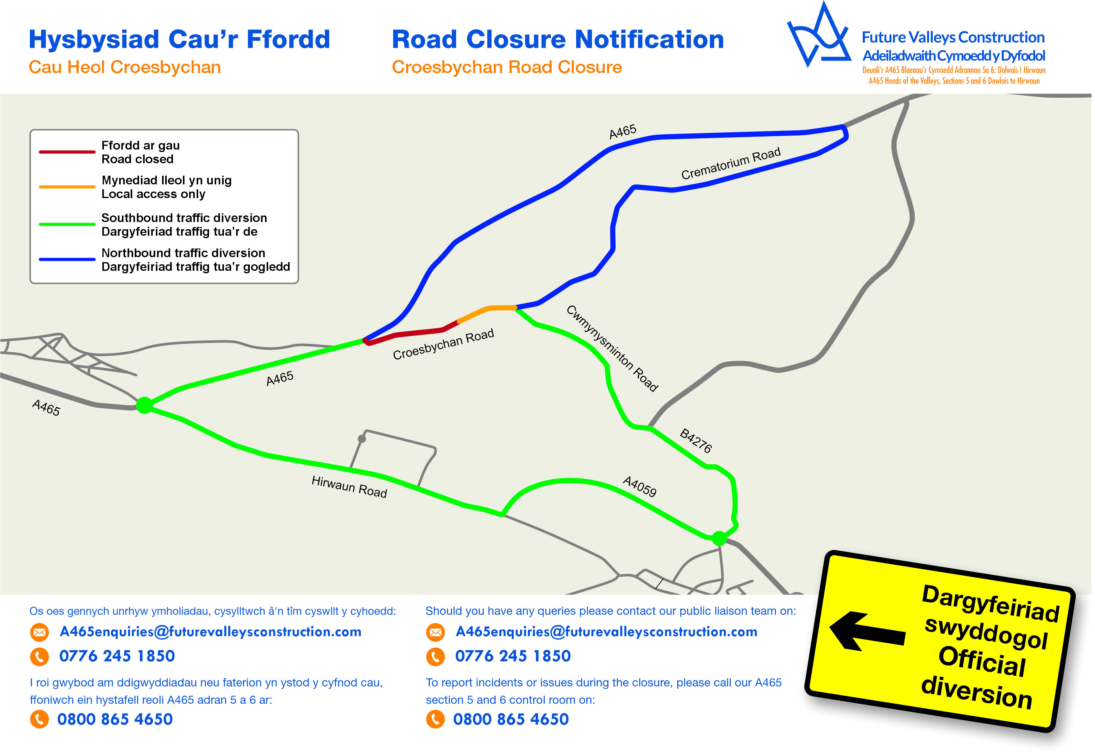 a465 closed