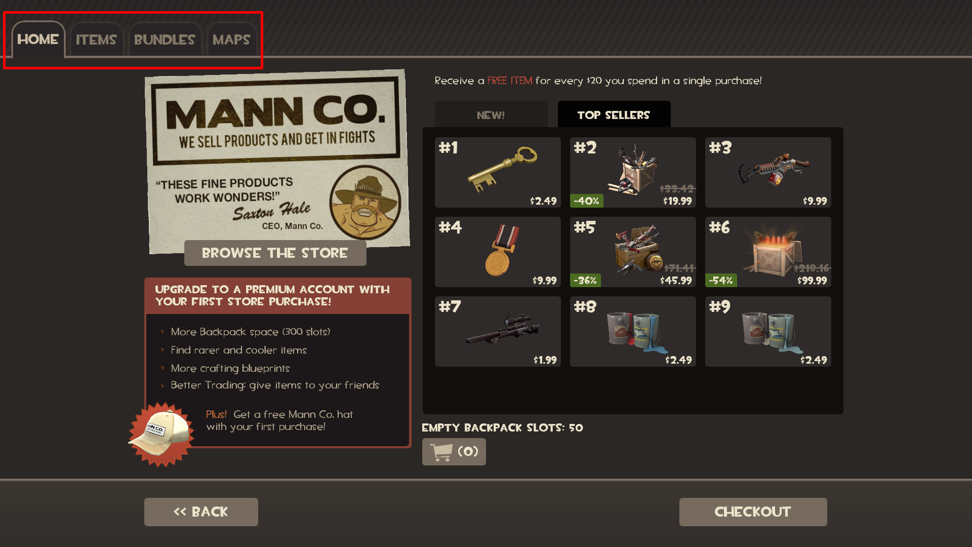 tf2 upgrade to premium gift