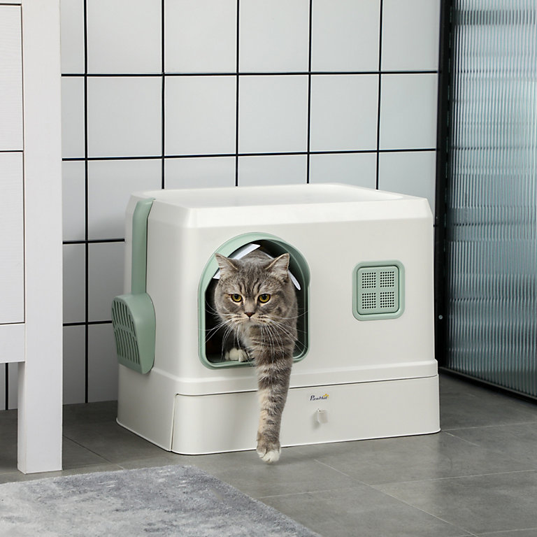 pawhut cat litter box