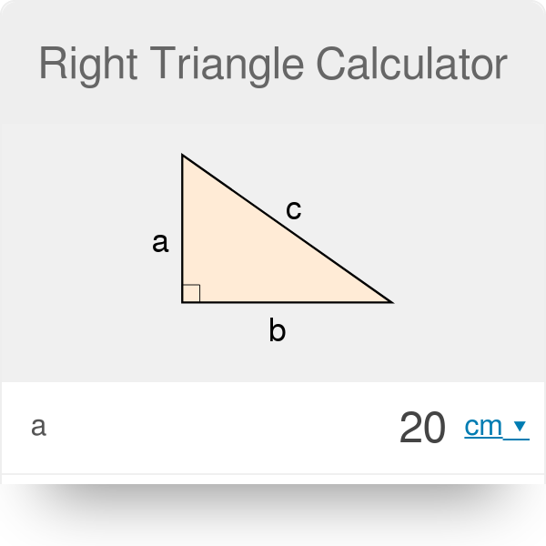 right angled triangle length calculator