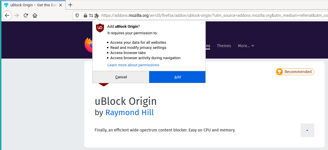 firefox ublock origin