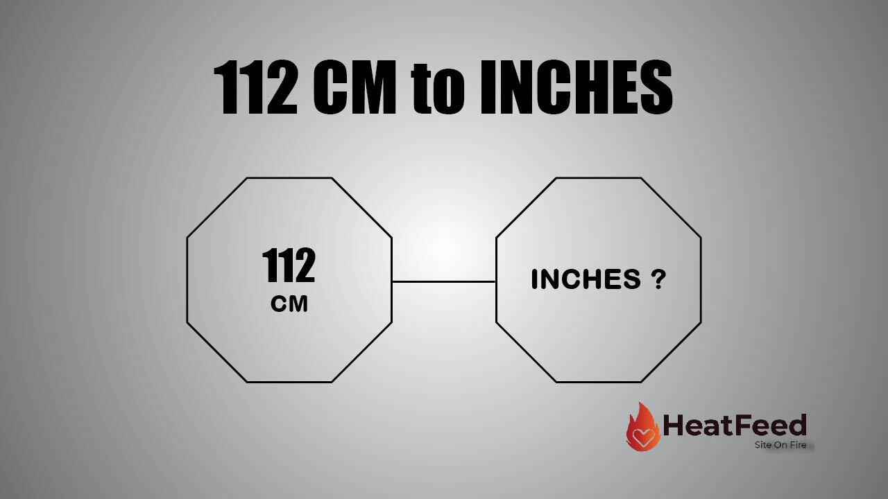 112 cm to inches