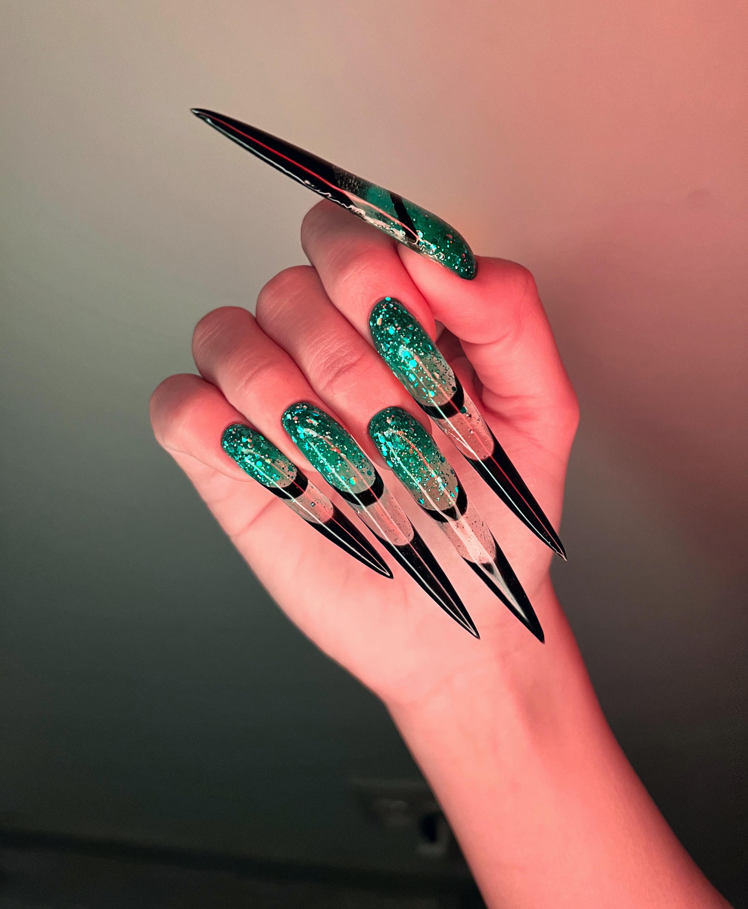 long stiletto nails