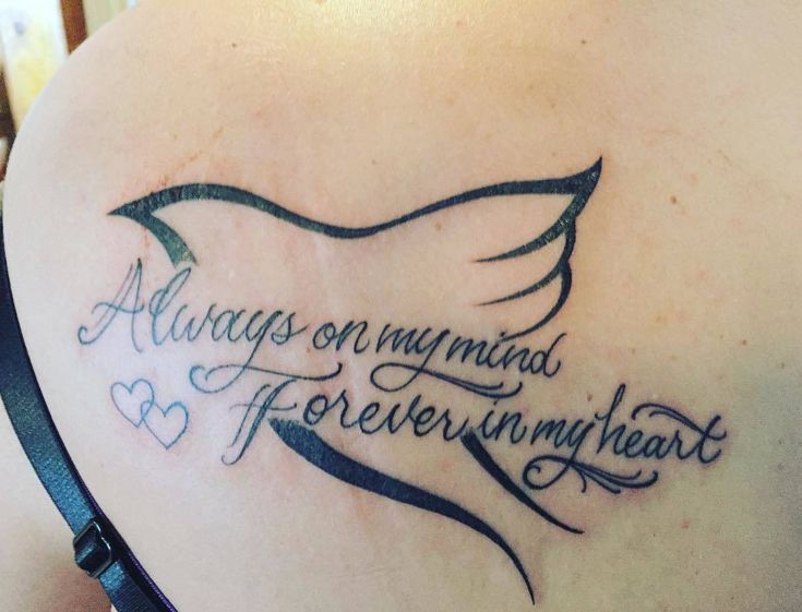 in loving memory of my husband tattoos