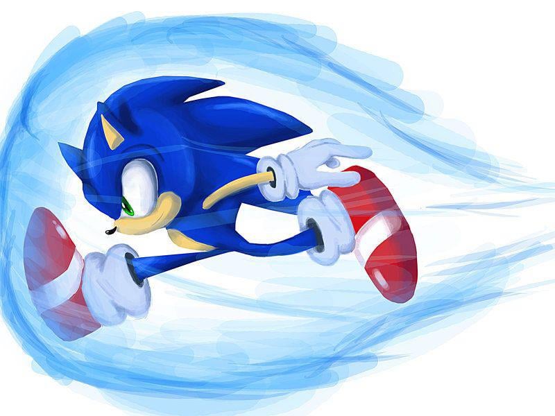 sonic super peel out