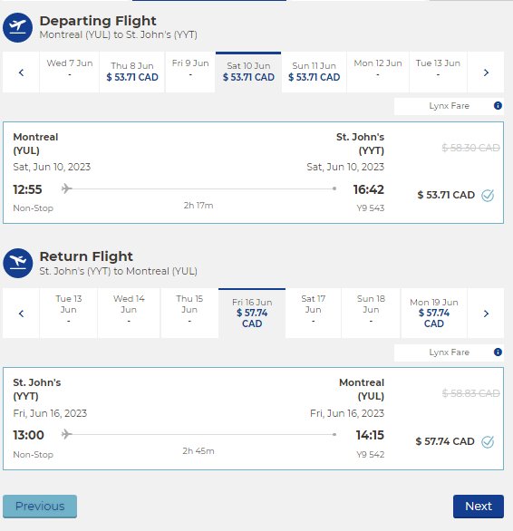 plane ticket from montreal to toronto