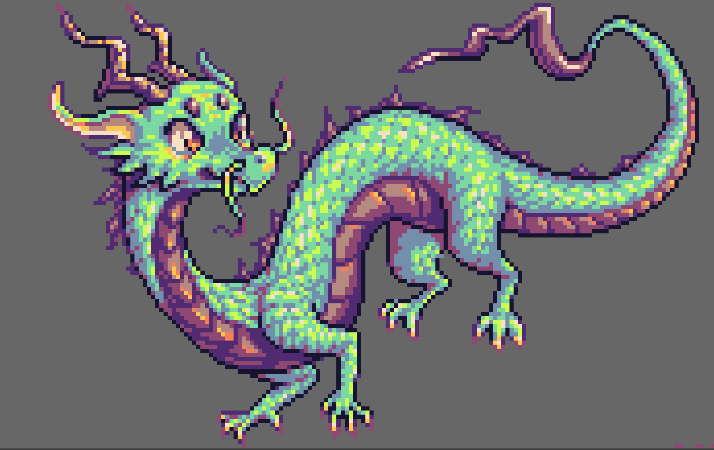 dragon pixelart